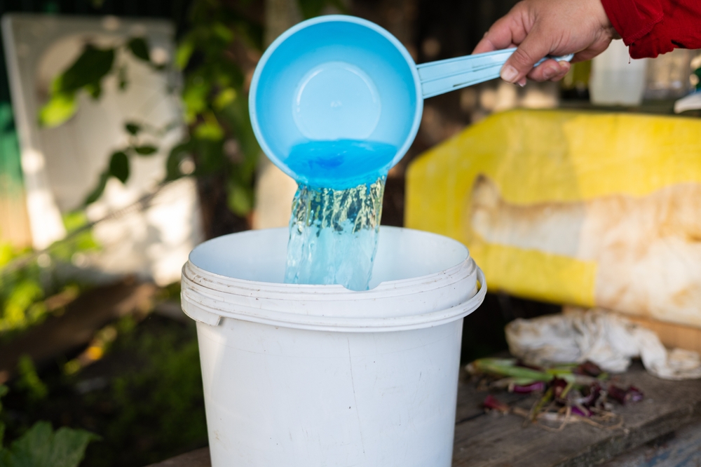 blaukorn in wasser auflösen