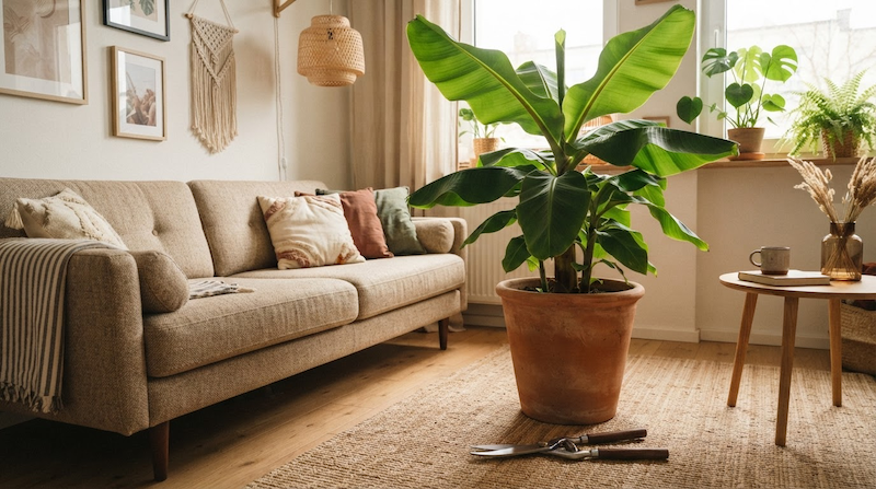 Bananenpflanze Wohnzimmer